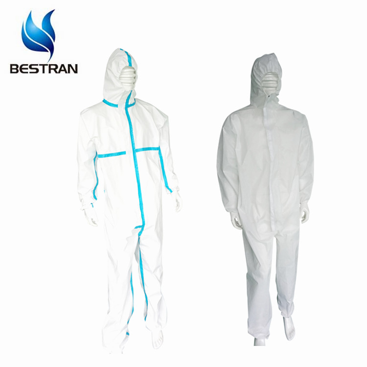 BT-PC01 Non-woven fabric non-sterile disposable hospital clinics protective clothing suit